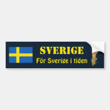 Sverigeflagga + Kartabildekal