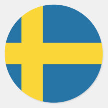 Sverigeflagga Klistermärke