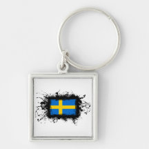 Sverigeflagga Nyckelring