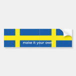Sverigeflaggabildekal