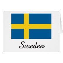 Sverigeflaggadesign Hälsnings Kort