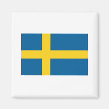 SverigeFLAGGAinternationell Kylskåpmagneter