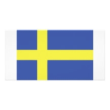 sverigeflaggasymbol anpassade foto kort