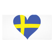sverigehjärtasymbol fotokort