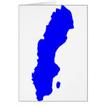 Sverigekarta Hälsningskort