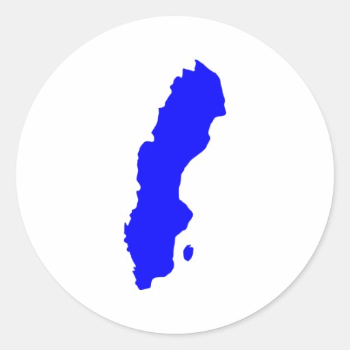 Sverigekarta Klistermärken