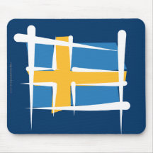 Sverigen borstar flagga musmattor