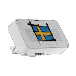 Sverigen borstar flagga skrivbordshögtalare