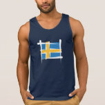 Sverigen borstar flagga tee