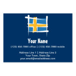 Sverigen borstar flagga visit kort