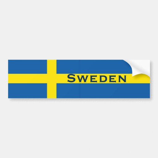 Sverigesvenskflagga Bildekaler
