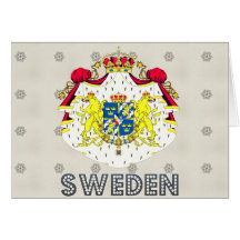 Sverigevapensköld Hälsningskort