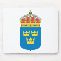 Sverigevapensköld (mindre) mus matta