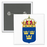 Sverigevapenskölden knäppas pins