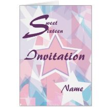 Sweet sixteen Inbjudan-Skräddarsy Hälsningskort