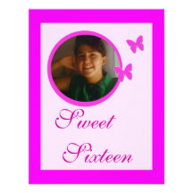 Sweet sixteeninbjudankort