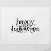 Swirly Grungehappy halloween Flygblad Designs