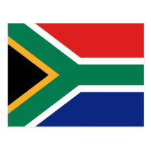 Sydafrika flaggavykort