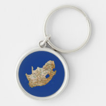 Sydafrika karta Keychain Nyckel Ringar