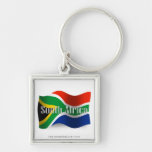 Sydafrika som vinkar flagga nyckel ring