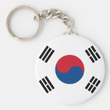 Sydkorea flagga Keychain Nyckelringar