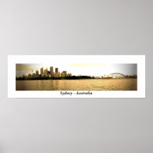 Sydney guld print