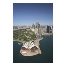 Sydney operahus, kungliga botanisk trädgård, CBD Fotografiska Tryck