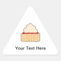 Sylt och krämScone. Triangle Sticker