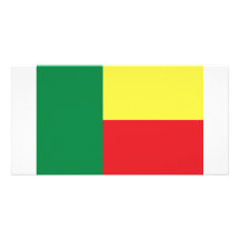 symbol för benin afrikaflagga foto kort