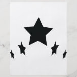 symbol för fem svart stjärnor flygblad designs