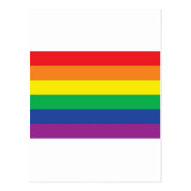 Symbol för flagga för regnbågefrihetsgay pride vykort