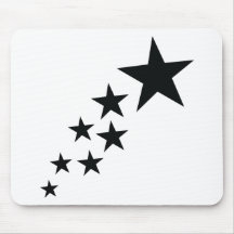symbol för sju svart stjärnor mus matta