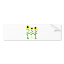 symbol för tre solblommor bildekaler