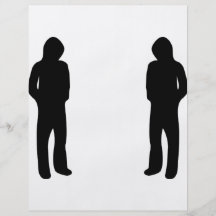 symbol för två grabbar för svart kall full färg flygblad