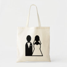 Symbolsbröllop kopplar ihop tote bag