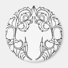 symmetri bildram, willow. magneter