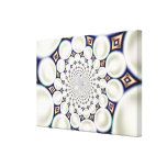 Syntetmaterialet cirklar sträckta canvas tryck