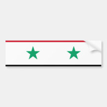 Syriansk flagga bildekaler