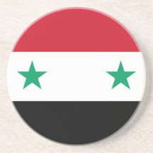 Syriansk flagga underlägg för glas