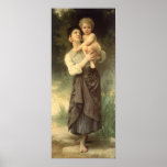 Syskongrupp Bouguereau, vintageVictorian Affischer