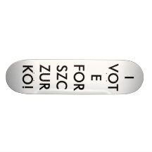 sz aA3, RÖSTAR JAG FÖR SZCZURKO! Skate Decks