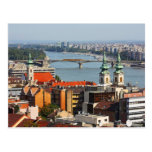 Szechenyi kedjar överbryggar, Budapest, Ungern Vykort