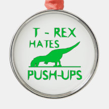 T-REX HATAR den roliga Dino för PUSHUPS designen Julgranskula