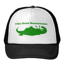 T-rex hatar Masturbationtruckerkepsen