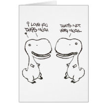 T-rex kärlek kort