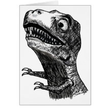 T-Rex ursinne Meme - hälsningkort