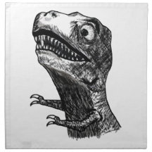 T-Rex ursinne Meme - uppsättning av 4 servetter