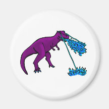 t-rexlazer flammar lilor magneter för kylskåp