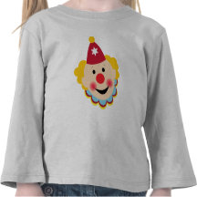 T-tröja för clownansiktelångärmad