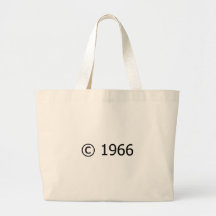 Ta copyrightt på 1966 tote bag